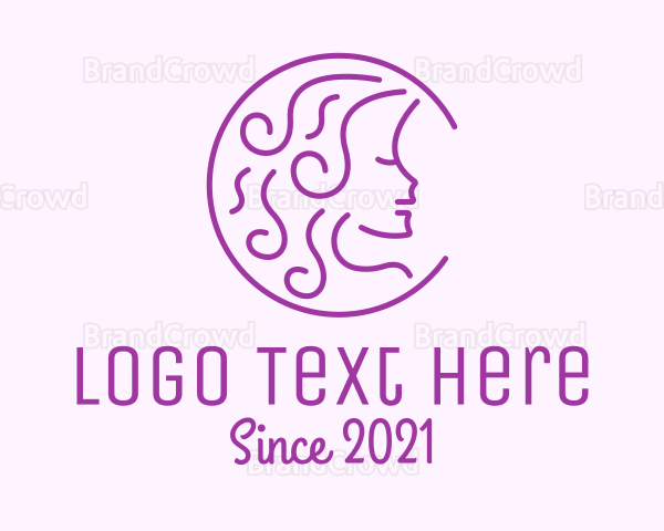 Purple Woman Salon Logo