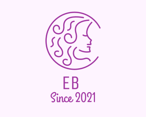 Crescent - Purple Woman Salon logo design