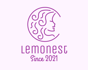 Hair - Purple Woman Salon logo design