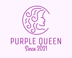 Purple Woman Salon logo design