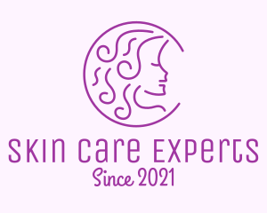 Purple Woman Salon logo design