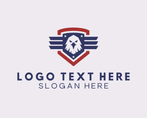 Insitution - USA Eagle Shield logo design