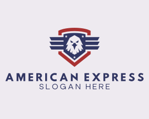 USA Eagle Shield logo design