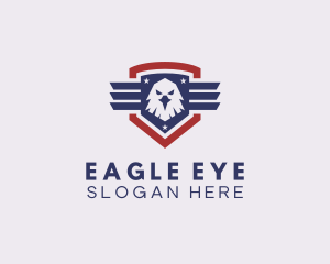 USA Eagle Shield logo design