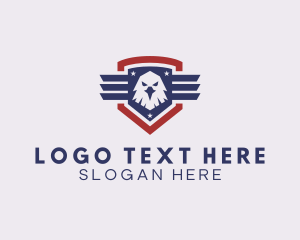 Law - USA Eagle Shield logo design