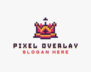 Pixel Royal Crown logo design