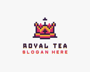 Pixel Royal Crown logo design