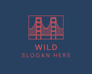 Structure - Golden Gate Bridge logo design
