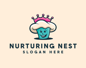 Queen Cupcake Bakery logo design