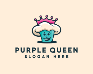 Queen Cupcake Bakery logo design