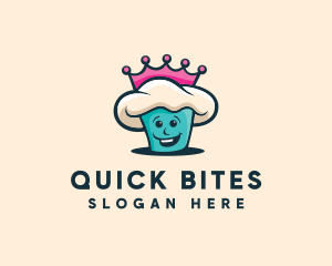 Queen Cupcake Bakery logo design