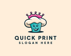 Queen Cupcake Bakery logo design