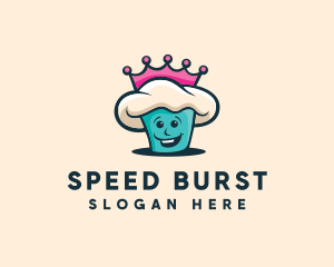 Queen Cupcake Bakery logo design