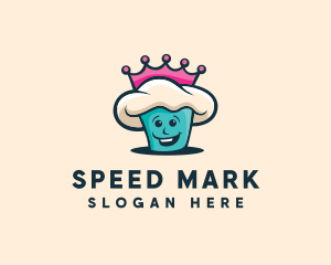 Queen Cupcake Bakery logo design