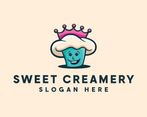 Queen Cupcake Bakery logo design