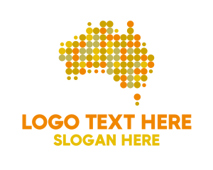 Australia - Colorful Dot Australia logo design