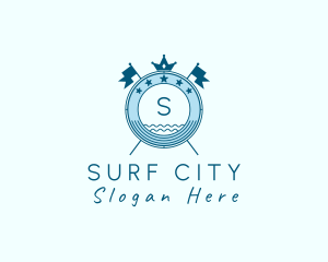 Nautical Sea Resort logo design