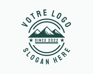 Tourism - Mountain Outdoor Camp logo design