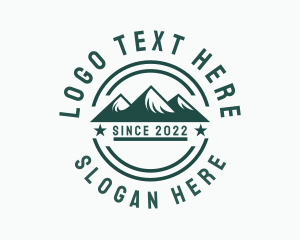 Tourism - Mountain Outdoor Camp logo design