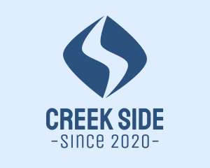 Creek - Blue Creek River logo design