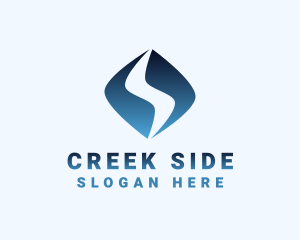 Blue Creek River logo design