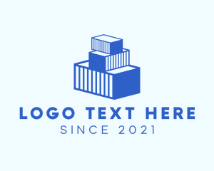 Shipping - Cargo Container Import logo design