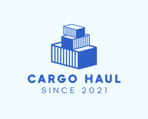 Cargo Container Import logo design