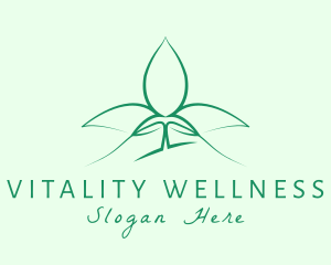 Natural Wellness Seedling logo design