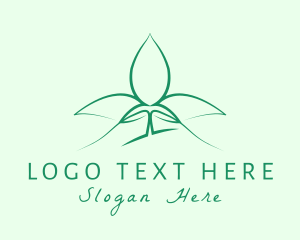 Natural Wellness Seedling Logo