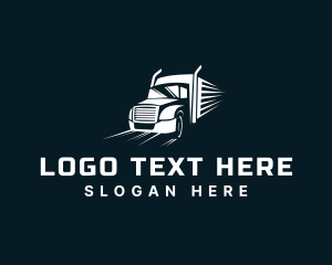 Logistics Cargo Truck Logo