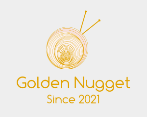 Golden Yarn Ball logo design