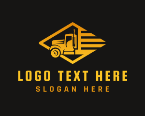 Forwarding - Express Logistics Vehicle logo design