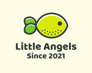 Aquatic - Citrus Lemon Fish logo design