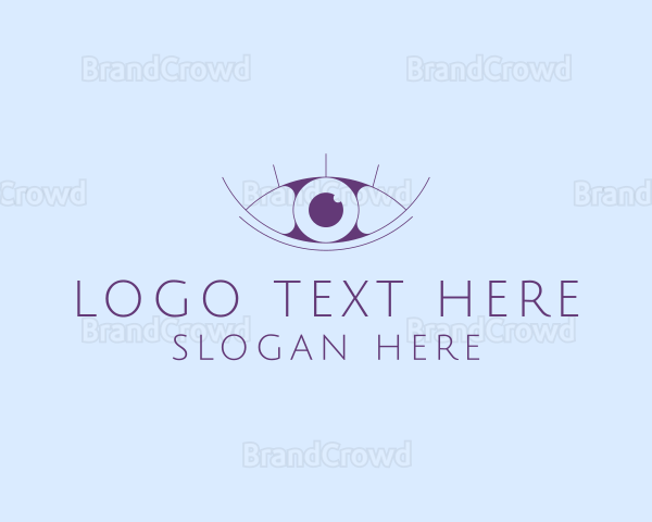 Minimalist Eye & Eyelashes Logo