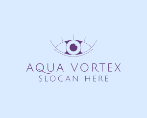 Minimalist Eye & Eyelashes logo design