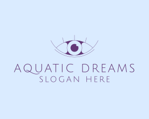 Minimalist Eye & Eyelashes logo design