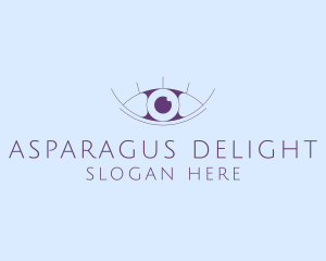 Minimalist Eye & Eyelashes logo design