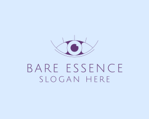 Minimalist Eye & Eyelashes logo design