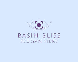 Minimalist Eye & Eyelashes logo design