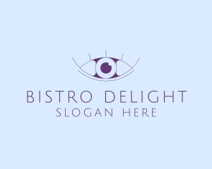 Minimalist Eye & Eyelashes logo design