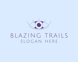 Minimalist Eye & Eyelashes logo design