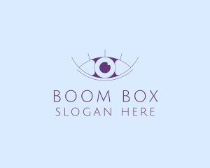 Minimalist Eye & Eyelashes logo design