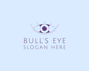 Minimalist Eye & Eyelashes logo design