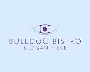 Minimalist Eye & Eyelashes logo design