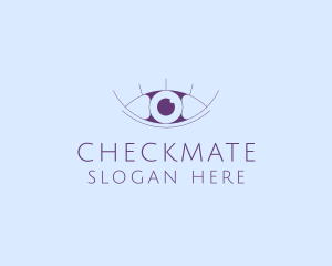 Minimalist Eye & Eyelashes logo design