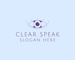 Minimalist Eye & Eyelashes logo design