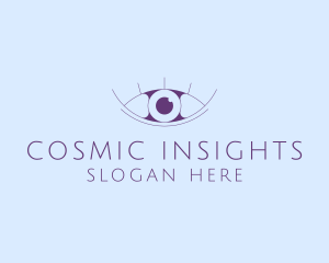 Minimalist Eye & Eyelashes logo design