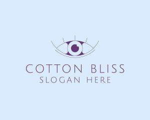 Minimalist Eye & Eyelashes logo design