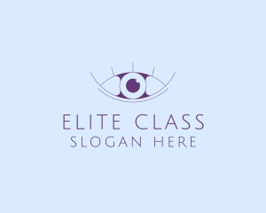 Minimalist Eye & Eyelashes logo design