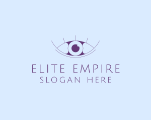 Minimalist Eye & Eyelashes logo design